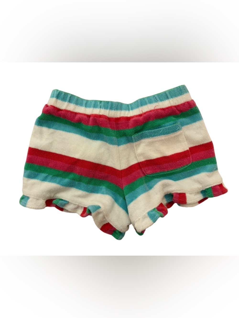 Mini Boden Striped Terry Cloth Shorts Ruffled 💕 - Picture 3 of 3